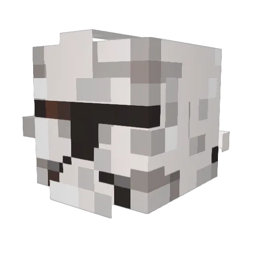 MX_1604 Minecraft avatar head, 3D render