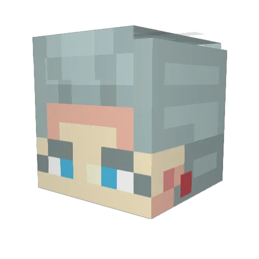 MYAbow Minecraft avatar head, 3D render