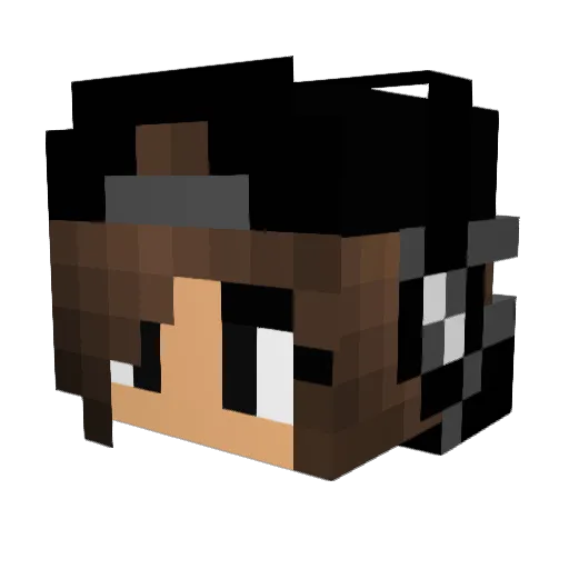 MYCLAWZ Minecraft avatar head, 3D render