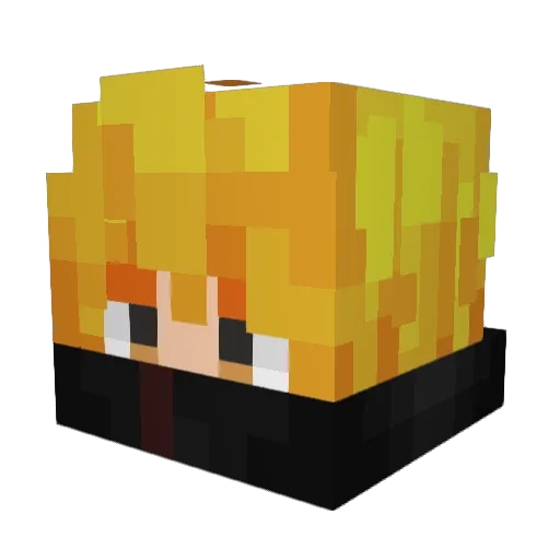 MYG_Sopro Minecraft avatar head, 3D render