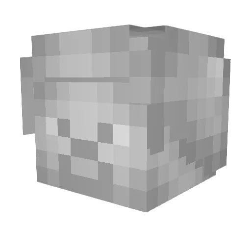 MYN93 Minecraft avatar head, 3D render