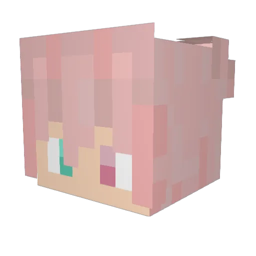 MYNHD Minecraft avatar head, 3D render