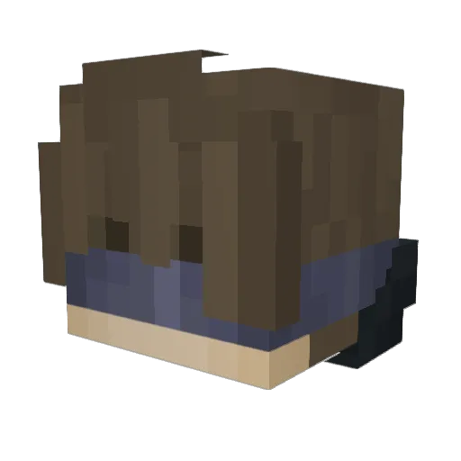 MYONC1801 Minecraft avatar head, 3D render