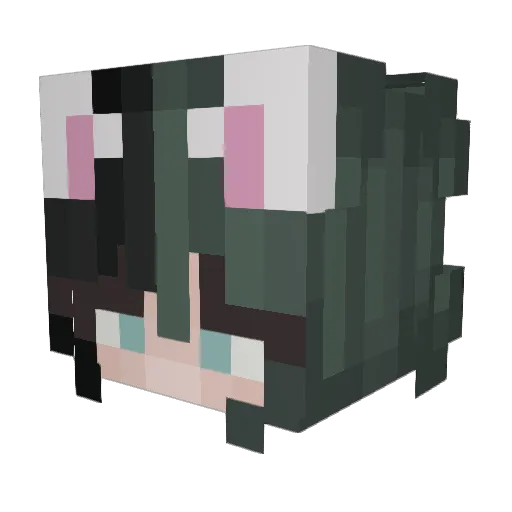 MYOVE Minecraft avatar head, 3D render