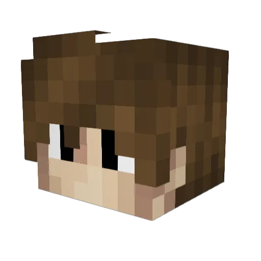 MYPOWERYT Minecraft avatar head, 3D render