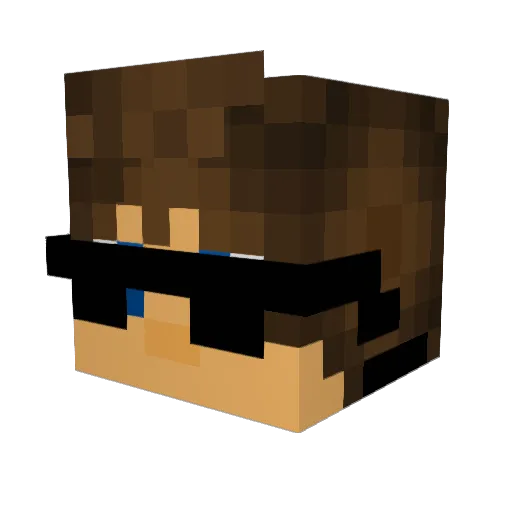 MYSPACE2071 Minecraft avatar head, 3D render