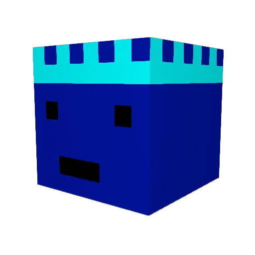 MYST1K3L Minecraft avatar head, 3D render