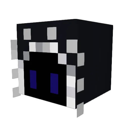 MYSTEHC Minecraft avatar head, 3D render