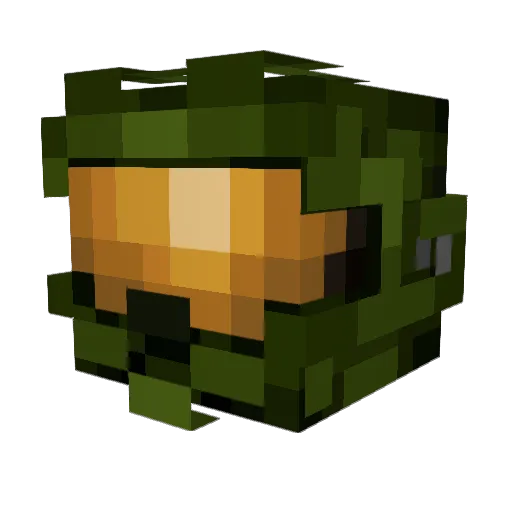 MYTEE_MITE Minecraft avatar head, 3D render