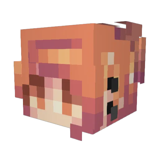 MYTHYIC101 Minecraft avatar head, 3D render
