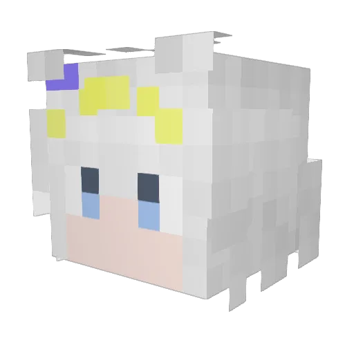 MYXJZ Minecraft avatar head, 3D render