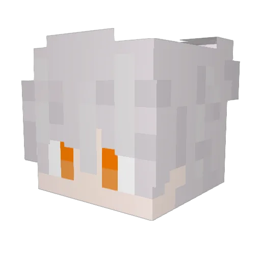 MYveba Minecraft avatar head, 3D render