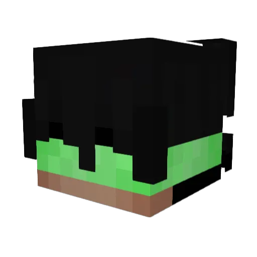 MZ122 Minecraft avatar head, 3D render