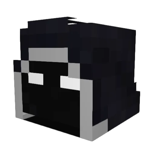 MZ5001 Minecraft avatar head, 3D render
