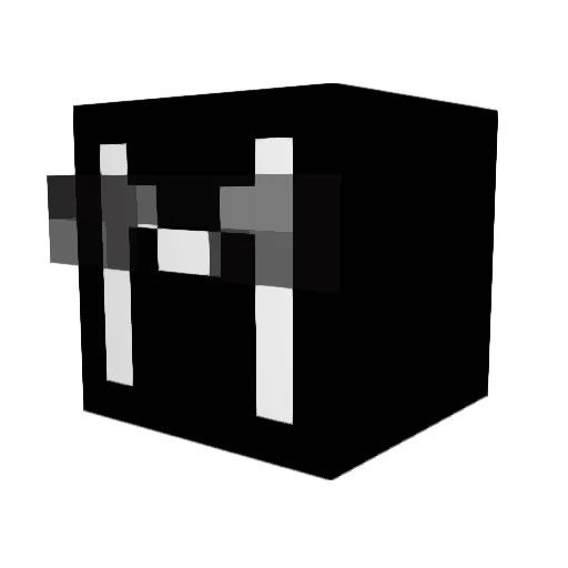 MZARA Minecraft avatar head, 3D render