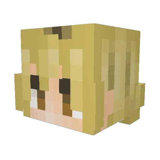 MZXIMO Minecraft avatar head, 3D render