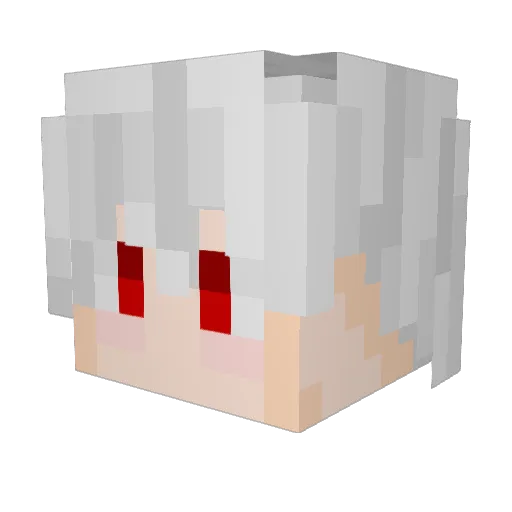 MZYYYYY Minecraft avatar head, 3D render