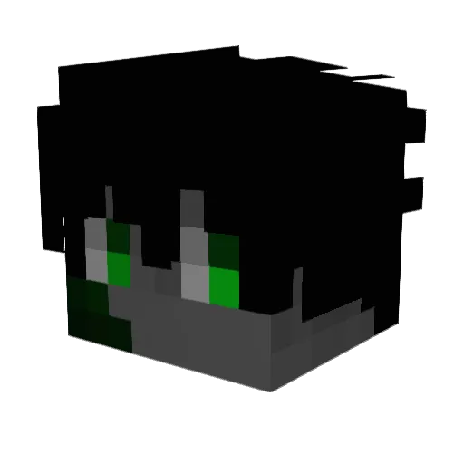 M_06_d7 Minecraft avatar head, 3D render