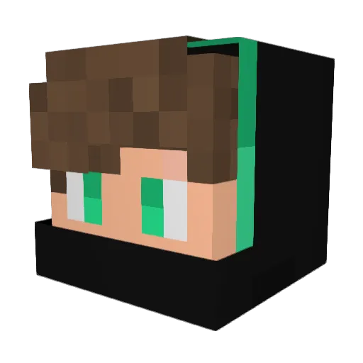 M_22LS_27 Minecraft avatar head, 3D render