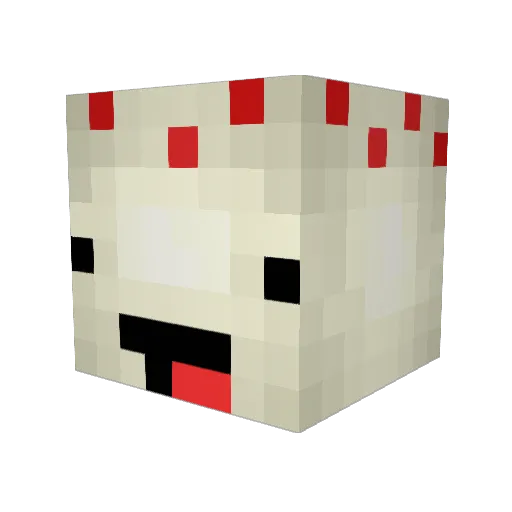 M_4lanker Minecraft avatar head, 3D render