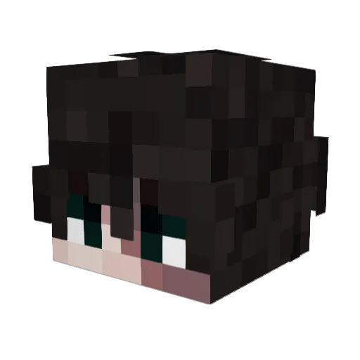 M_4x Minecraft avatar head, 3D render