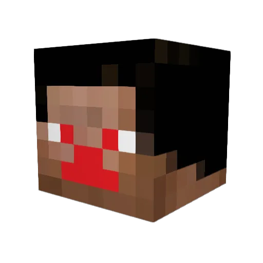 M_AND_STROKE Minecraft avatar head, 3D render