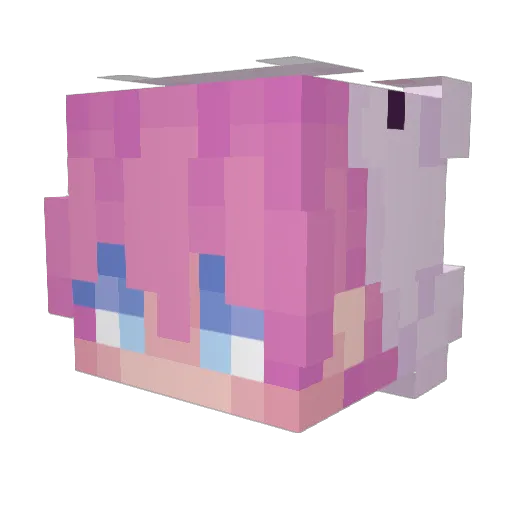 M_A_Z Minecraft avatar head, 3D render