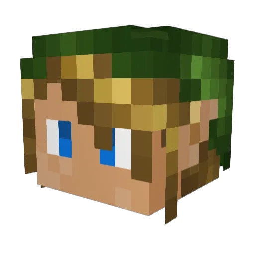 M_Char3tte44 Minecraft avatar head, 3D render