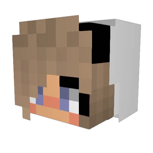 M_Charly Minecraft avatar head, 3D render