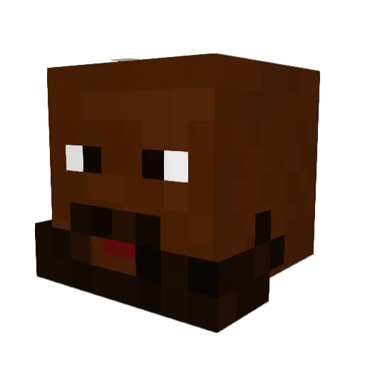 M_Dubsss Minecraft avatar head, 3D render
