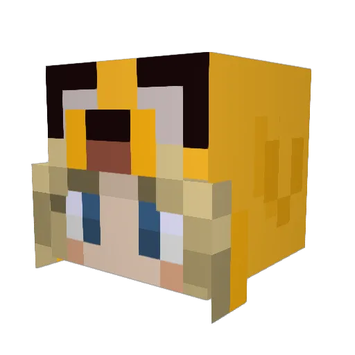 M_For_Moustache Minecraft avatar head, 3D render