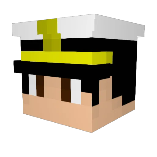 M_GGoma Minecraft avatar head, 3D render