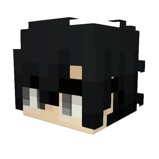 M_Haoto Minecraft avatar head, 3D render