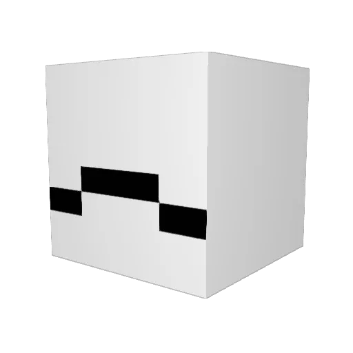 M_IRAGE Minecraft avatar head, 3D render