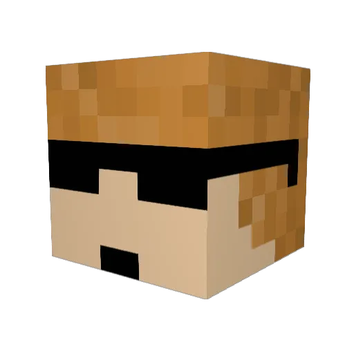 M_I_C_H_I_1998 Minecraft avatar head, 3D render