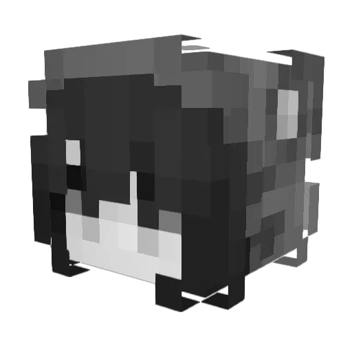 M_I_N_L Minecraft avatar head, 3D render