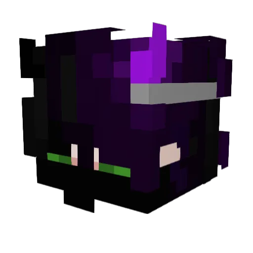 M_LOC Minecraft avatar head, 3D render