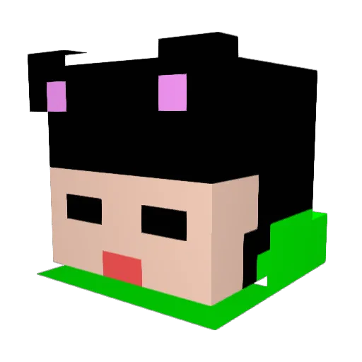 M_Manda Minecraft avatar head, 3D render