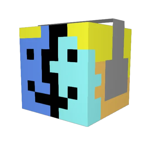 M_Marcus Minecraft avatar head, 3D render