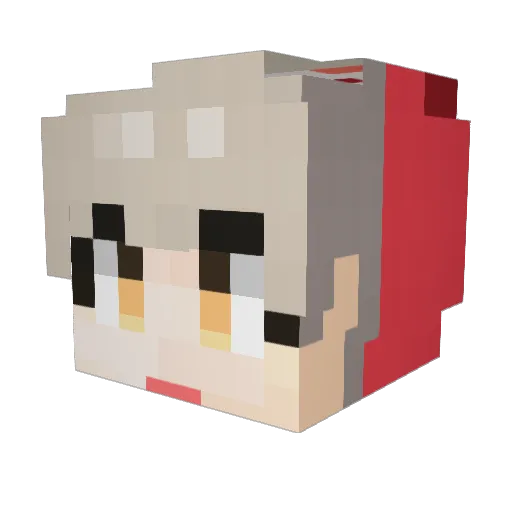 M_Mom Minecraft avatar head, 3D render