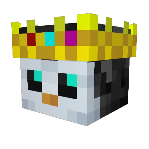M_Pengui Minecraft avatar head, 3D render