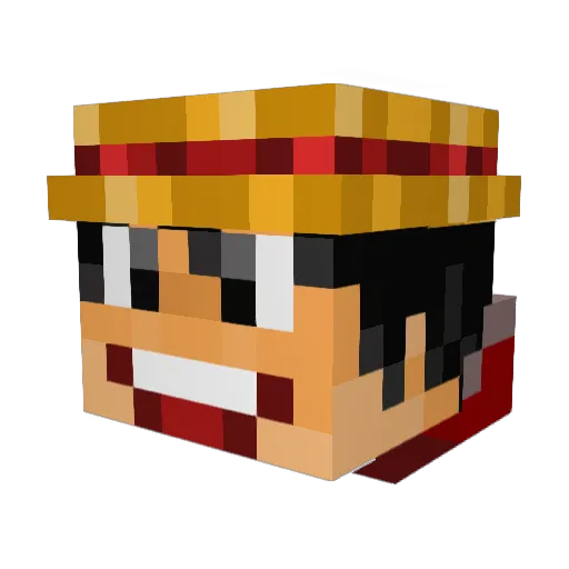 M_PoLak Minecraft avatar head, 3D render