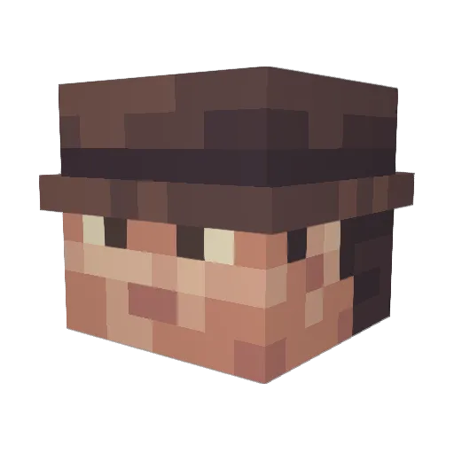 M_Rodriguez Minecraft avatar head, 3D render