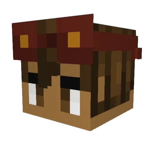 M_Squarec Minecraft avatar head, 3D render