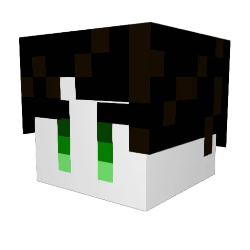 M_Studios Minecraft avatar head, 3D render