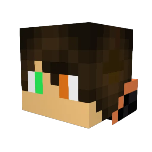 M_T_games Minecraft avatar head, 3D render