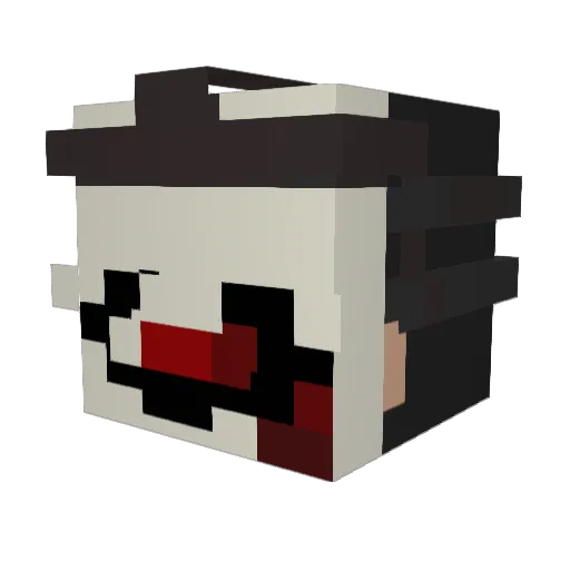 M_Vox Minecraft avatar head, 3D render