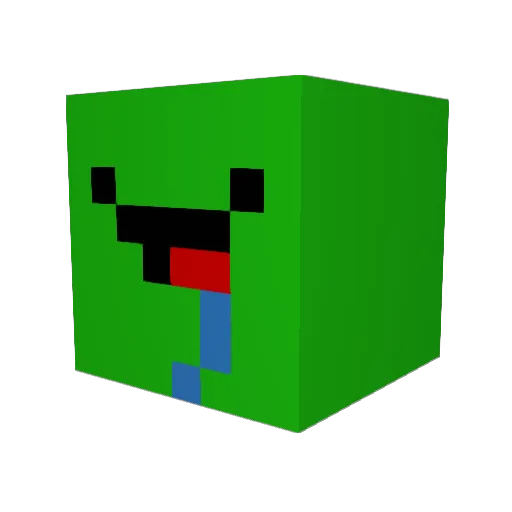M__A__X Minecraft avatar head, 3D render