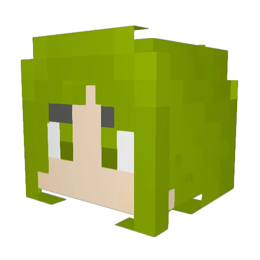 M__Skittle Minecraft avatar head, 3D render
