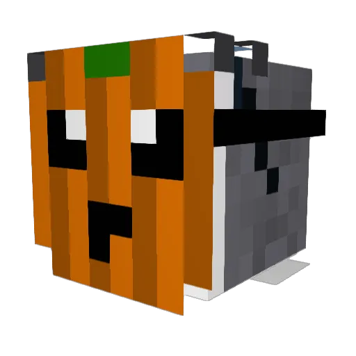 M__es Minecraft avatar head, 3D render